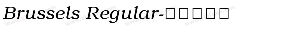 Brussels Regular字体转换